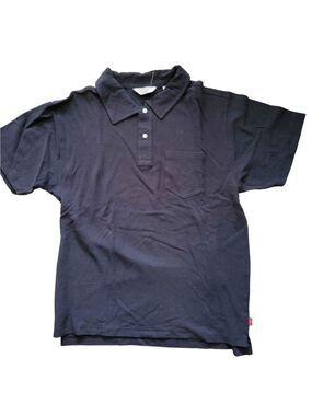 NWT Levi Mens Polo Shirt Black Size L